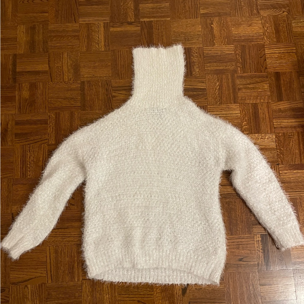 Forever 21 Soft White Cowl Neck Sweater